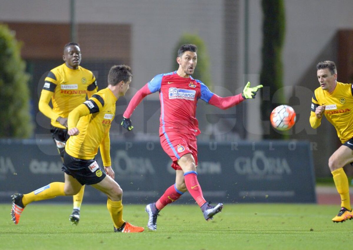 VIDEO Steaua a făcut 2-2 cu Young Boys în prima partidă amicală din acest an