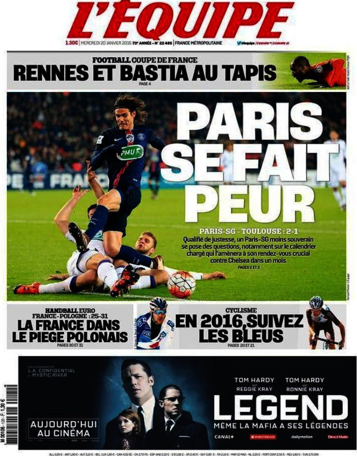 Ce scriu azi ziarele de sport din lume (20 ianuarie 2016)