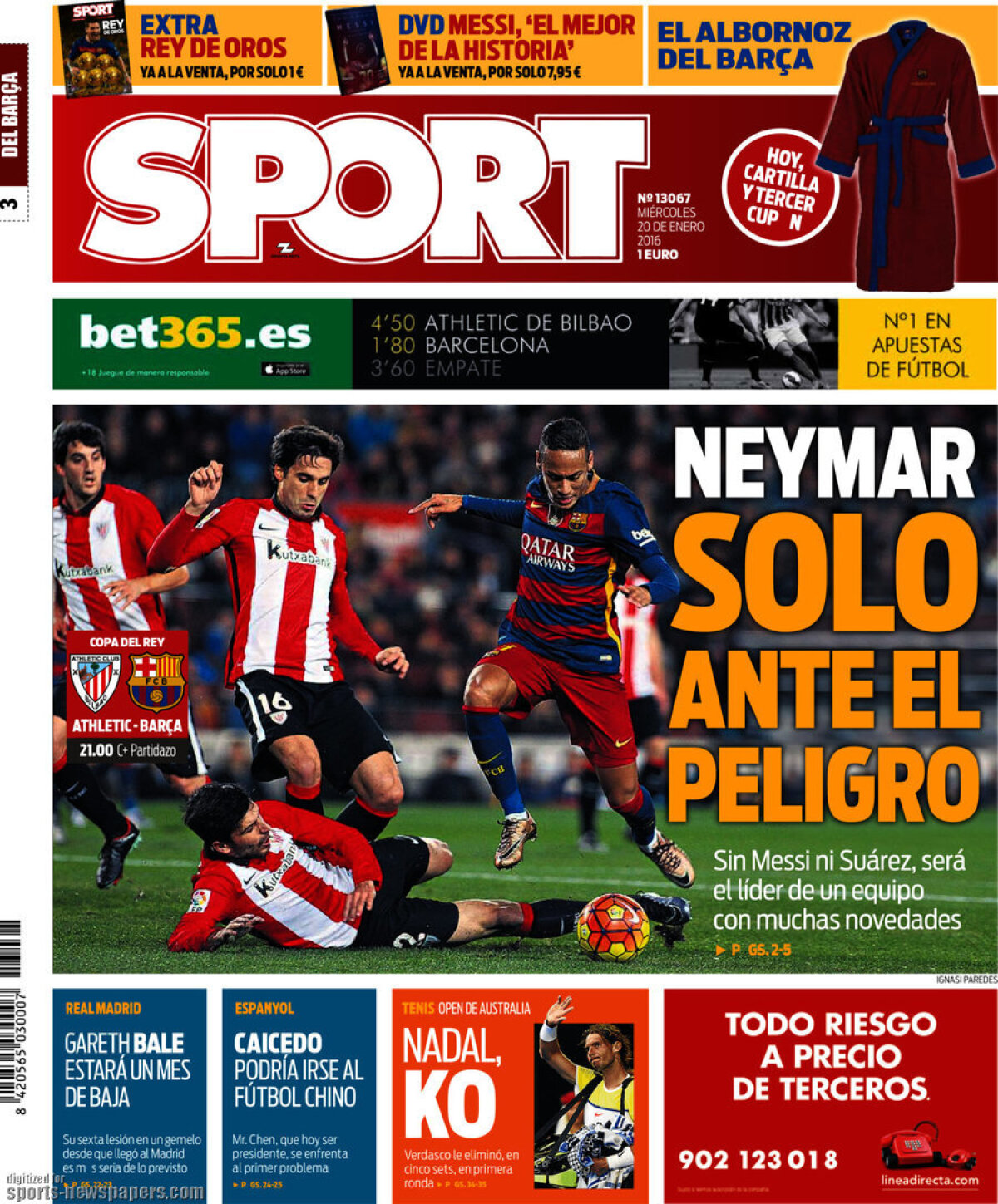 Ce scriu azi ziarele de sport din lume (20 ianuarie 2016)