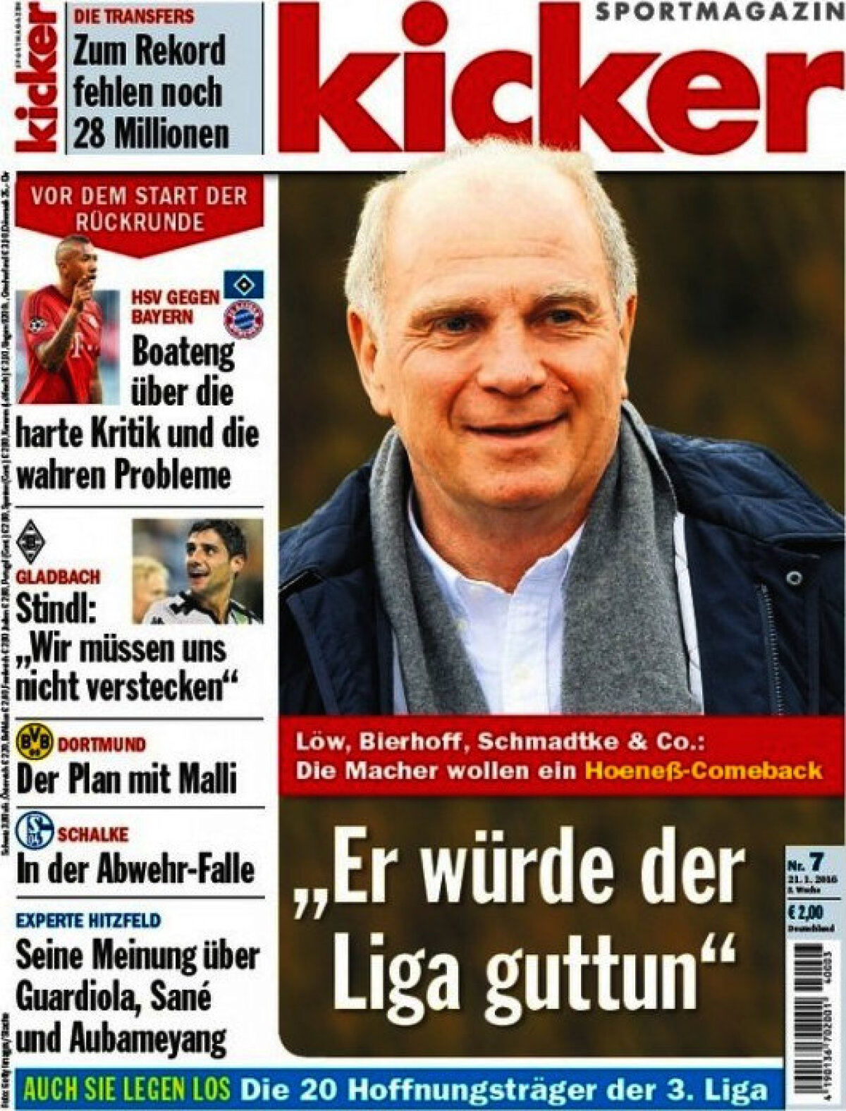 Ce scriu azi ziarele de sport din lume (21 ianuarie 2016)