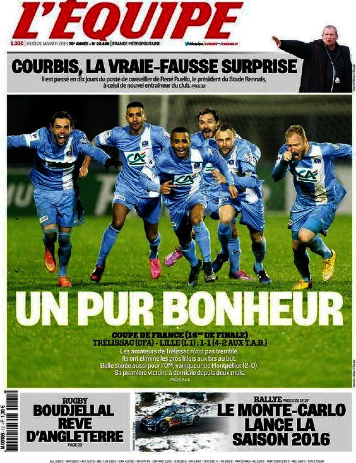 Ce scriu azi ziarele de sport din lume (21 ianuarie 2016)