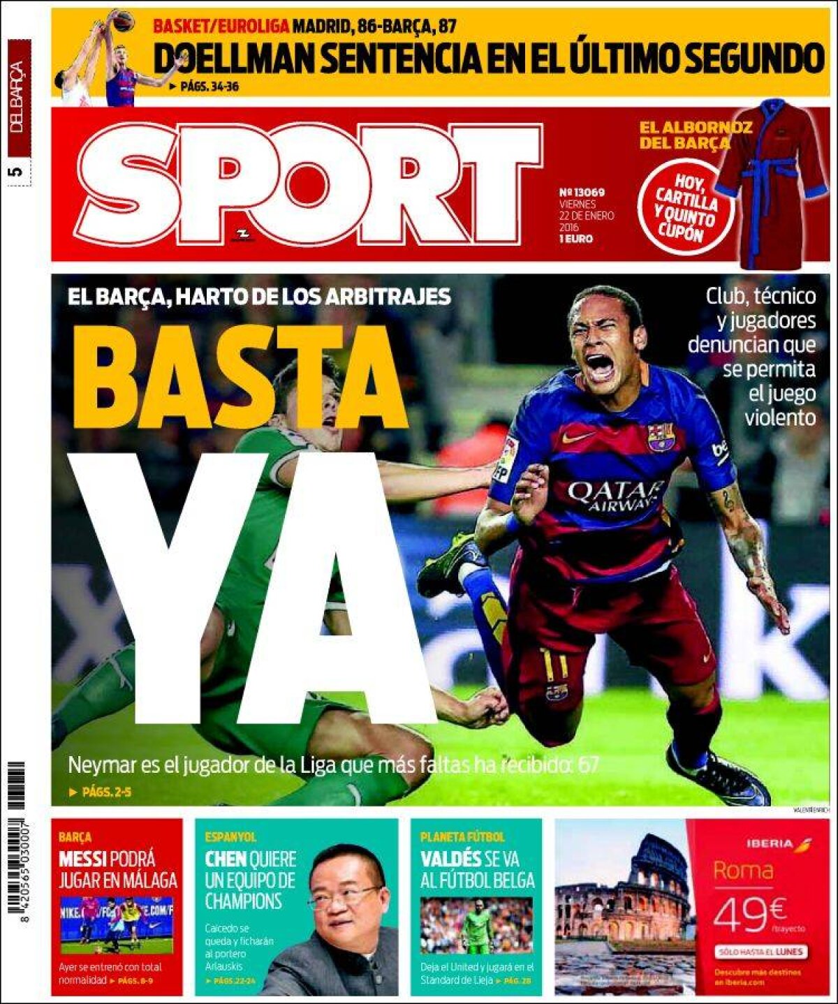 Ce scriu azi ziarele de sport din lume (22 ianuarie 2016)