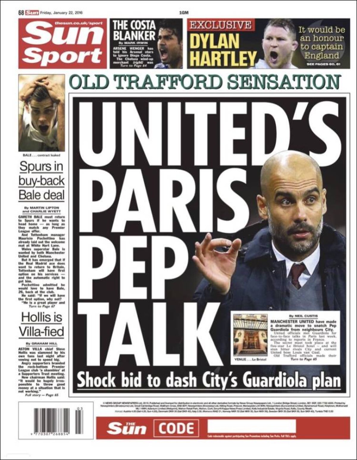 Ce scriu azi ziarele de sport din lume (22 ianuarie 2016)