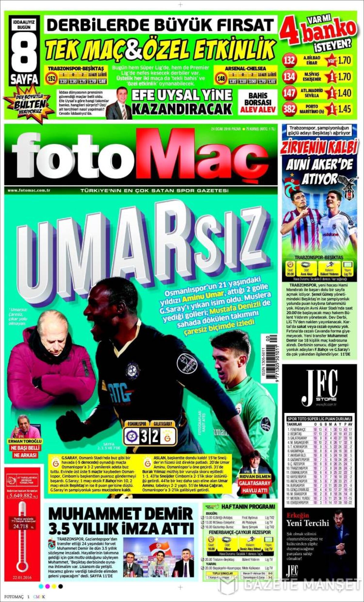 Ce scriu azi ziarele de sport din lume (24 ianuarie 2016)