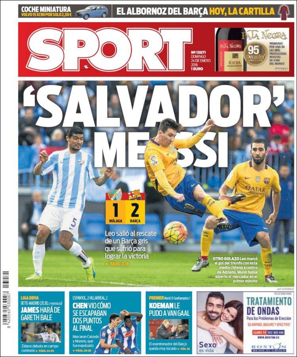 Ce scriu azi ziarele de sport din lume (24 ianuarie 2016)