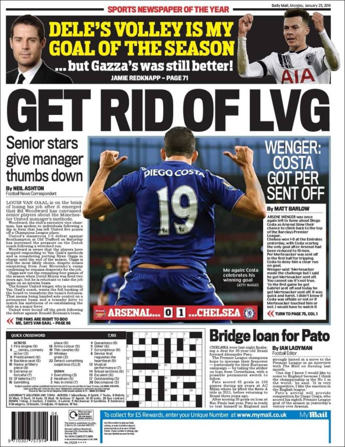 Ce scriu azi ziarele de sport din lume (25 ianuarie 2016)