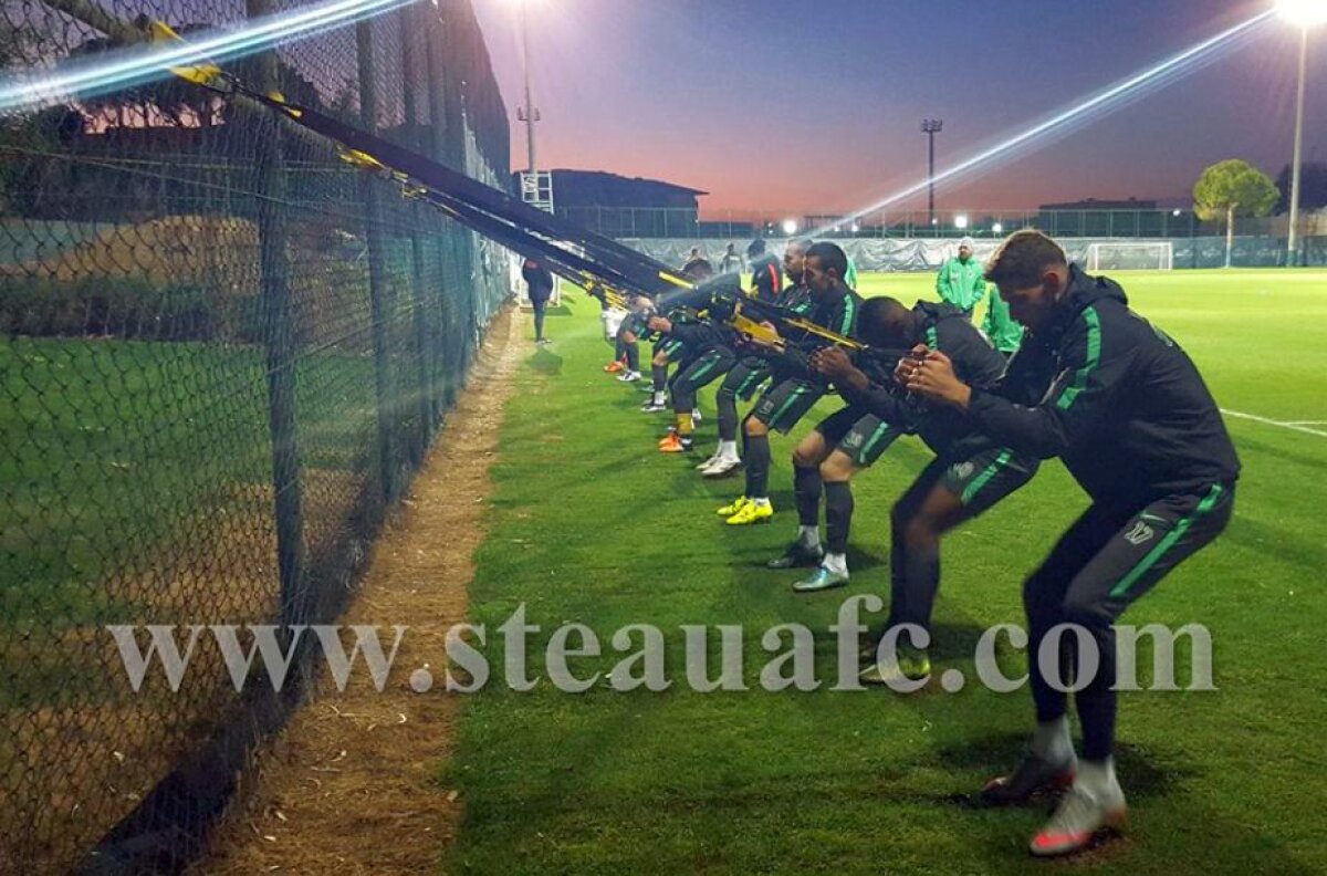 FOTO Reghe a început numărătoarea inversă pentru amicalul cu Ujpest » Steaua a făcut azi primele antrenamente de la revenirea în Turcia