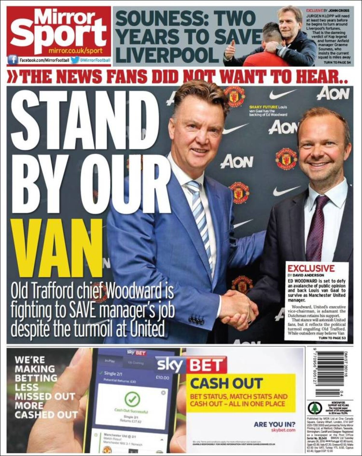 Ce scriu azi ziarele de sport din lume (26 ianuarie 2016)