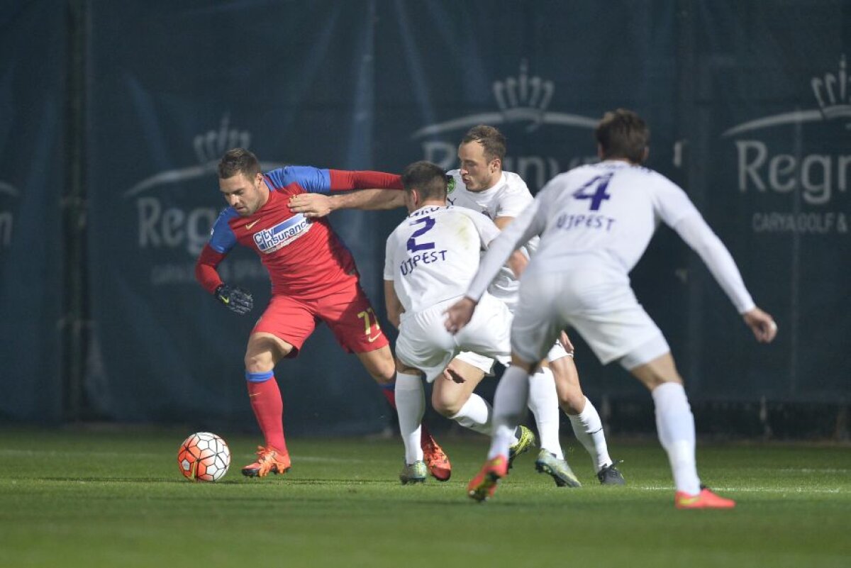 VIDEO + FOTO Steliștii încep să-și arate colții! Victorie în cel de-al doilea amical, scor 2-0 cu Ujpest