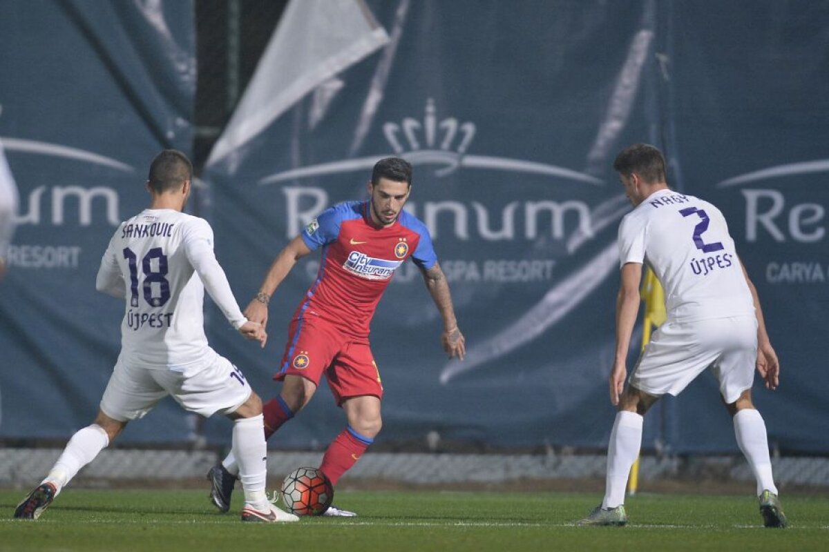 VIDEO + FOTO Steliștii încep să-și arate colții! Victorie în cel de-al doilea amical, scor 2-0 cu Ujpest
