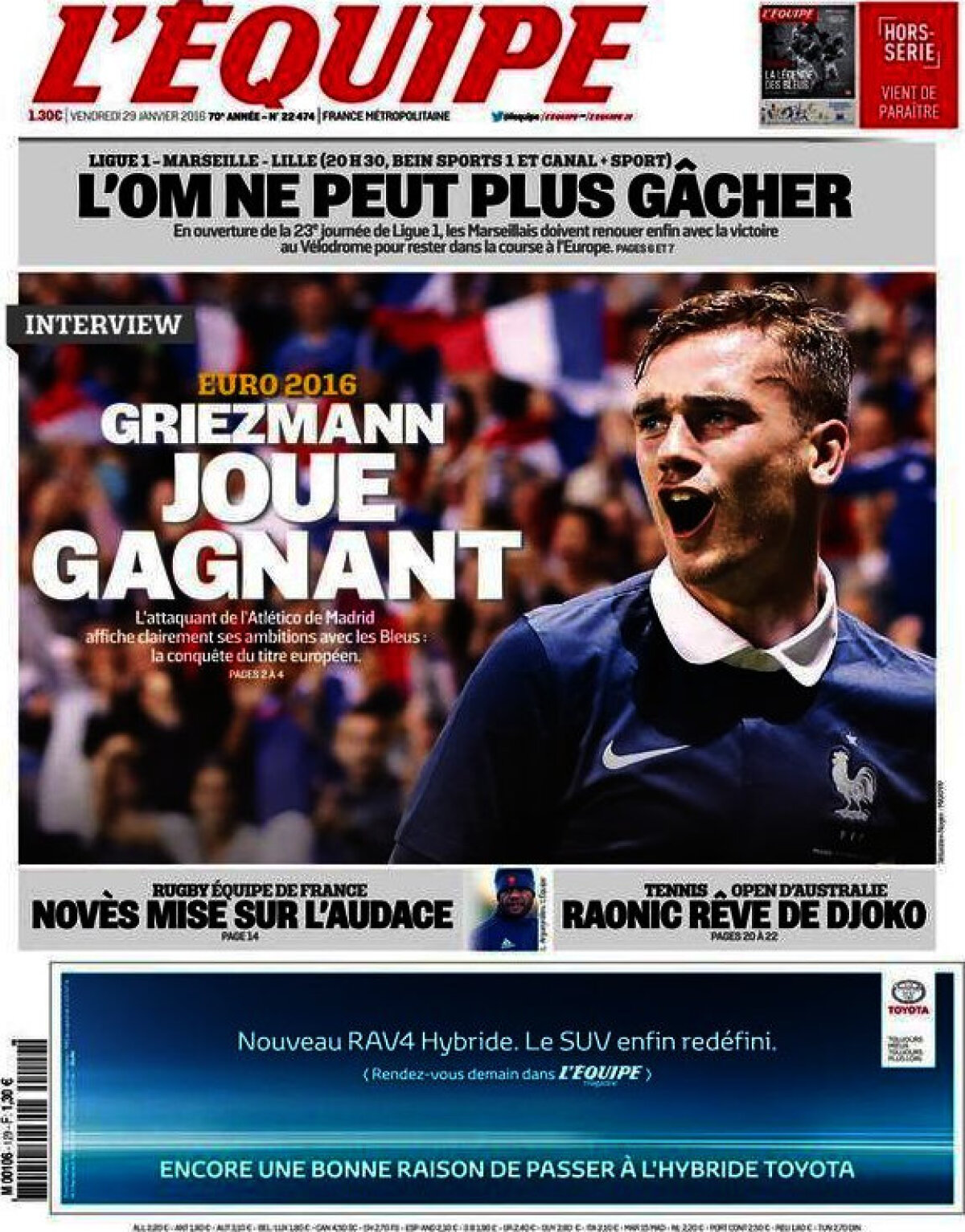 Ce scriu azi ziarele de sport din lume (29 ianuarie 2016)