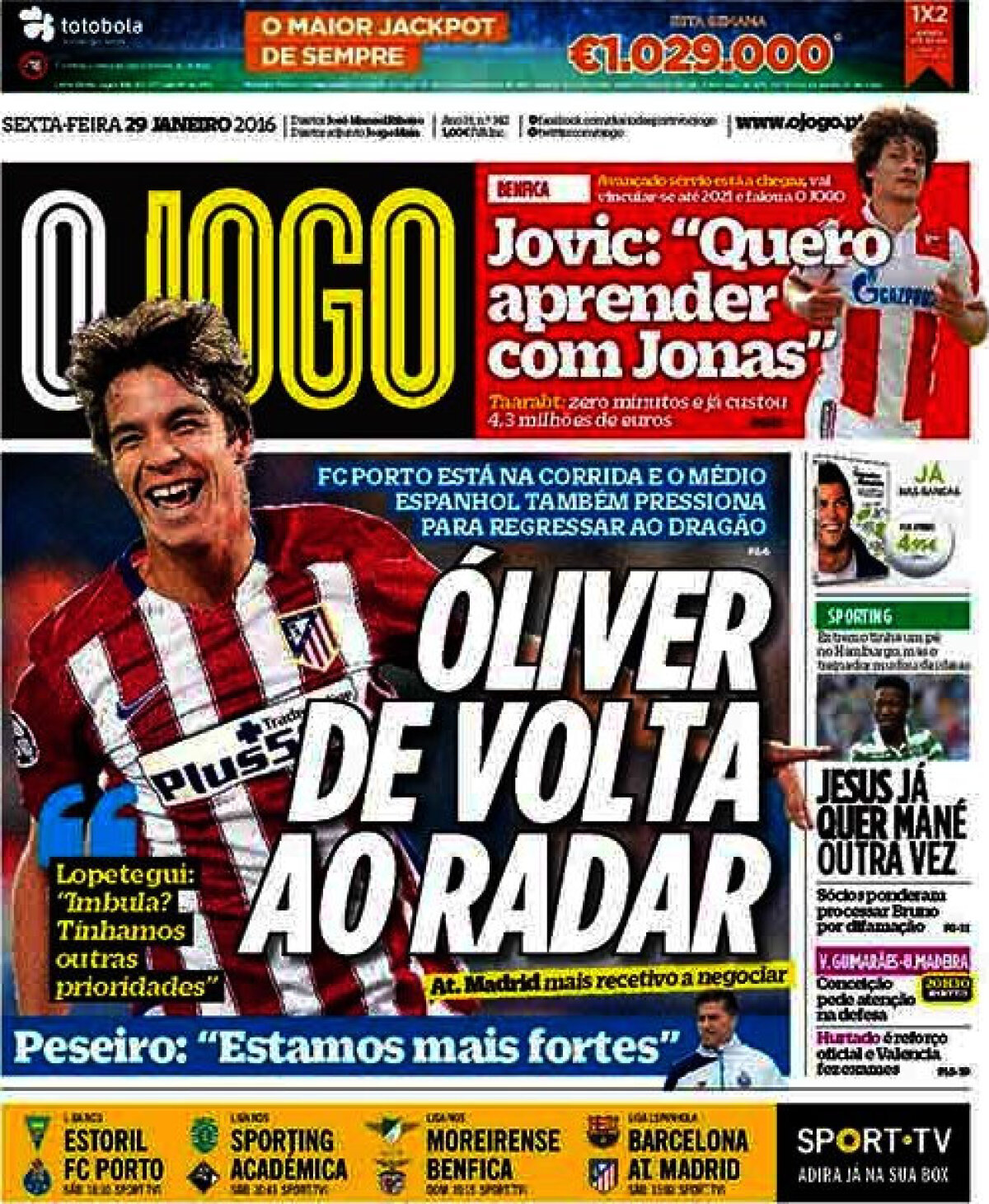 Ce scriu azi ziarele de sport din lume (29 ianuarie 2016)