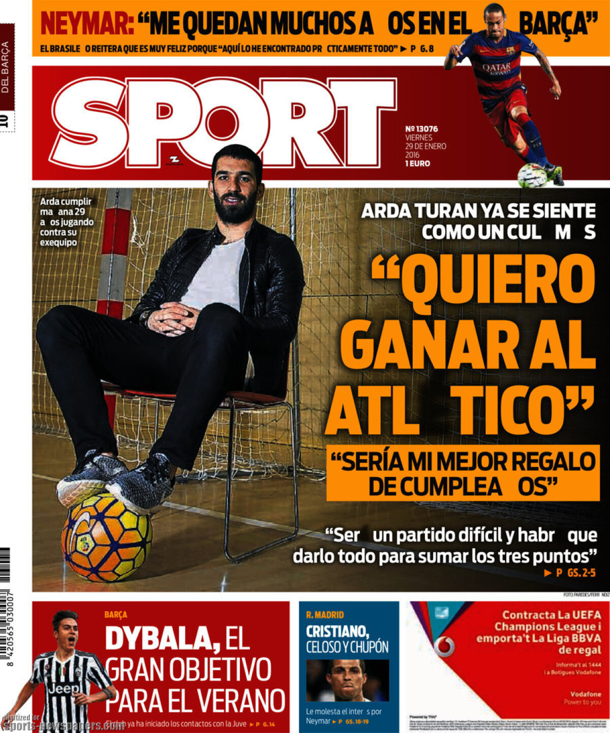 Ce scriu azi ziarele de sport din lume (29 ianuarie 2016)