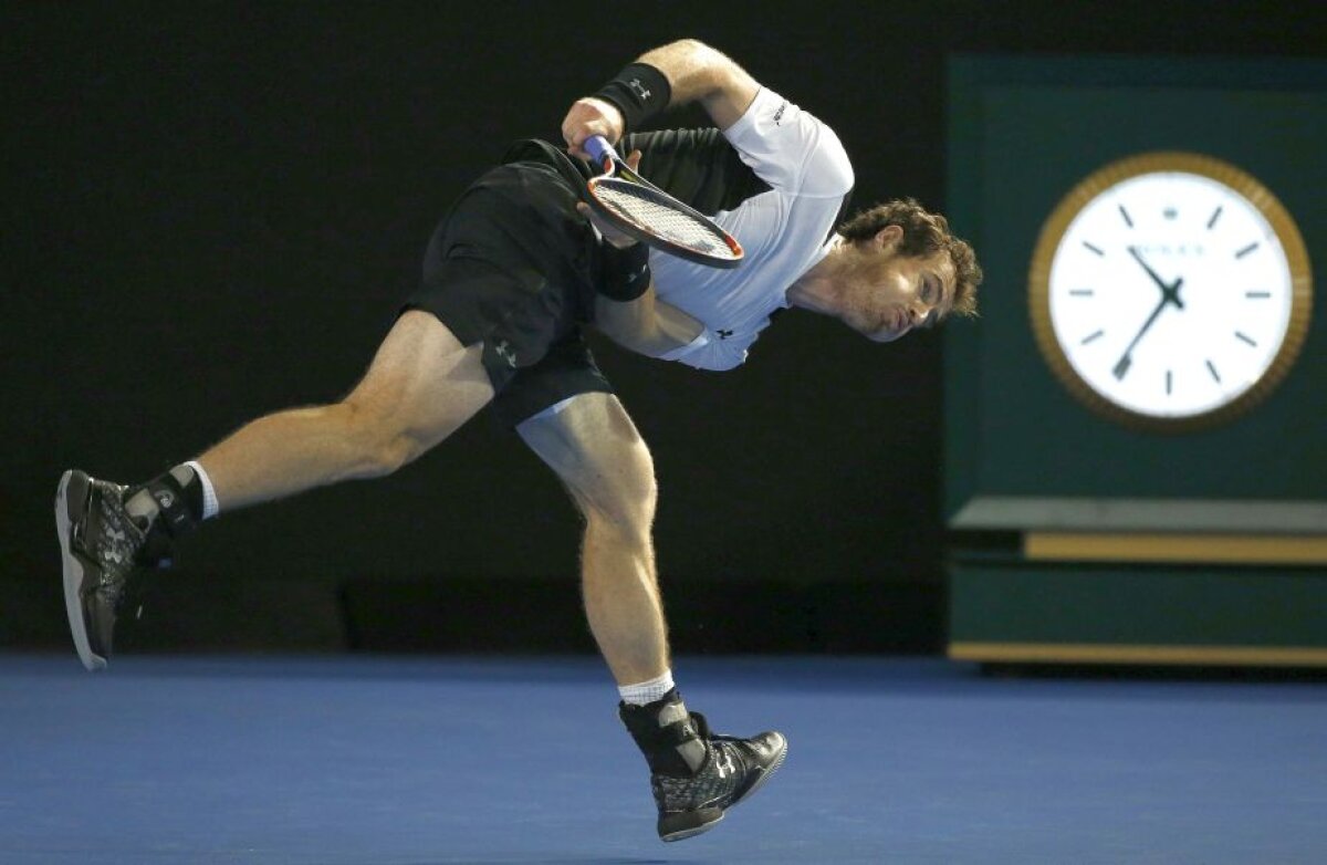 FOTO » Thriller de 4 ore și 5 seturi în semifinale la Australian Open » Murray trece de Raonici și ajunge în finală