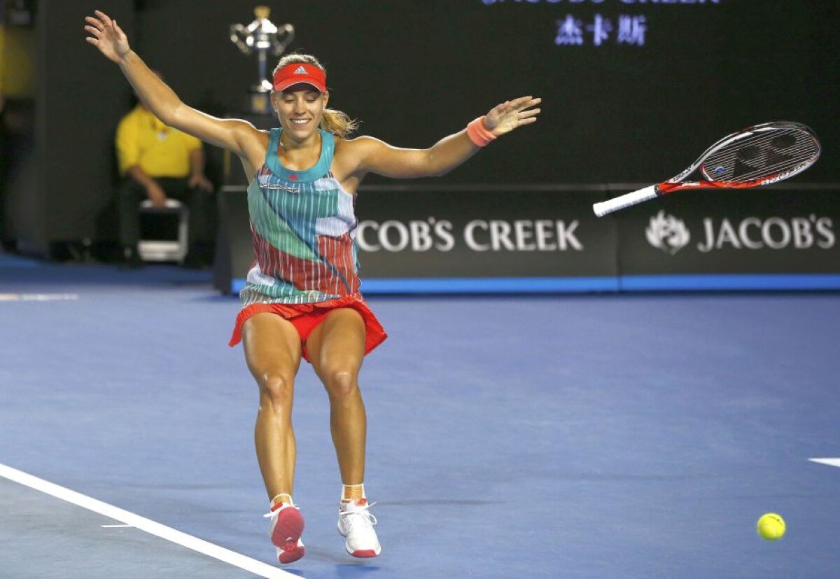 GALERIE FOTO Blocată pe marginea istoriei! Finală senzațională la Melbourne, pierdută de Serena! Cum o afectează pe Halep victoria lui Kerber