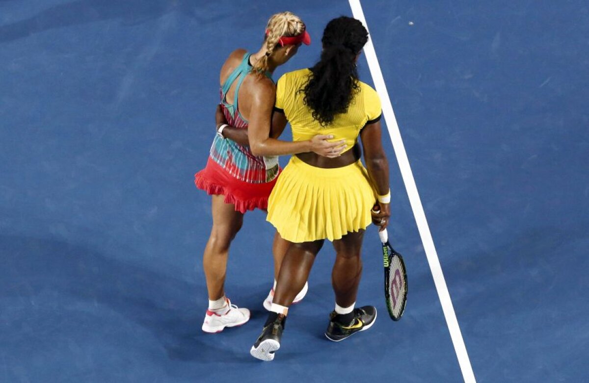 GALERIE FOTO Blocată pe marginea istoriei! Finală senzațională la Melbourne, pierdută de Serena! Cum o afectează pe Halep victoria lui Kerber