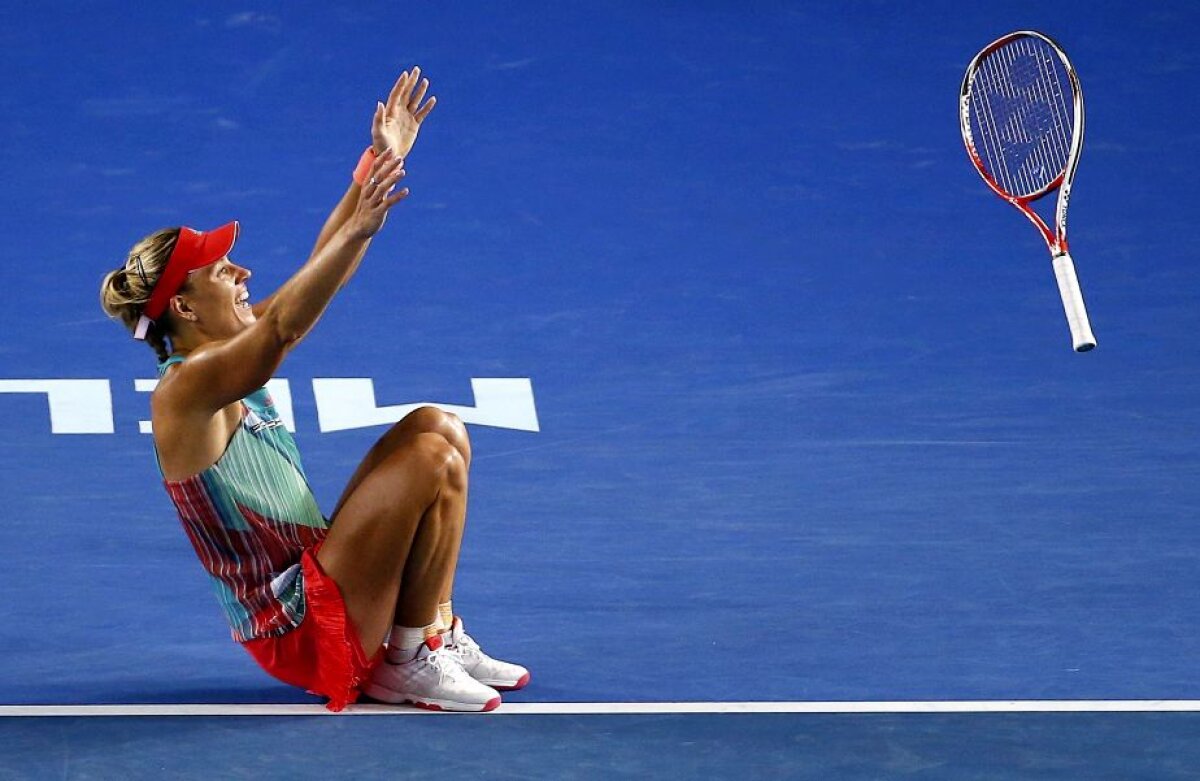 GALERIE FOTO Blocată pe marginea istoriei! Finală senzațională la Melbourne, pierdută de Serena! Cum o afectează pe Halep victoria lui Kerber