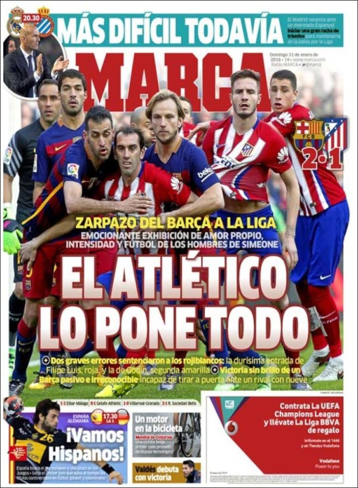 Ce scriu azi ziarele de sport din lume (31 ianuarie 2016)