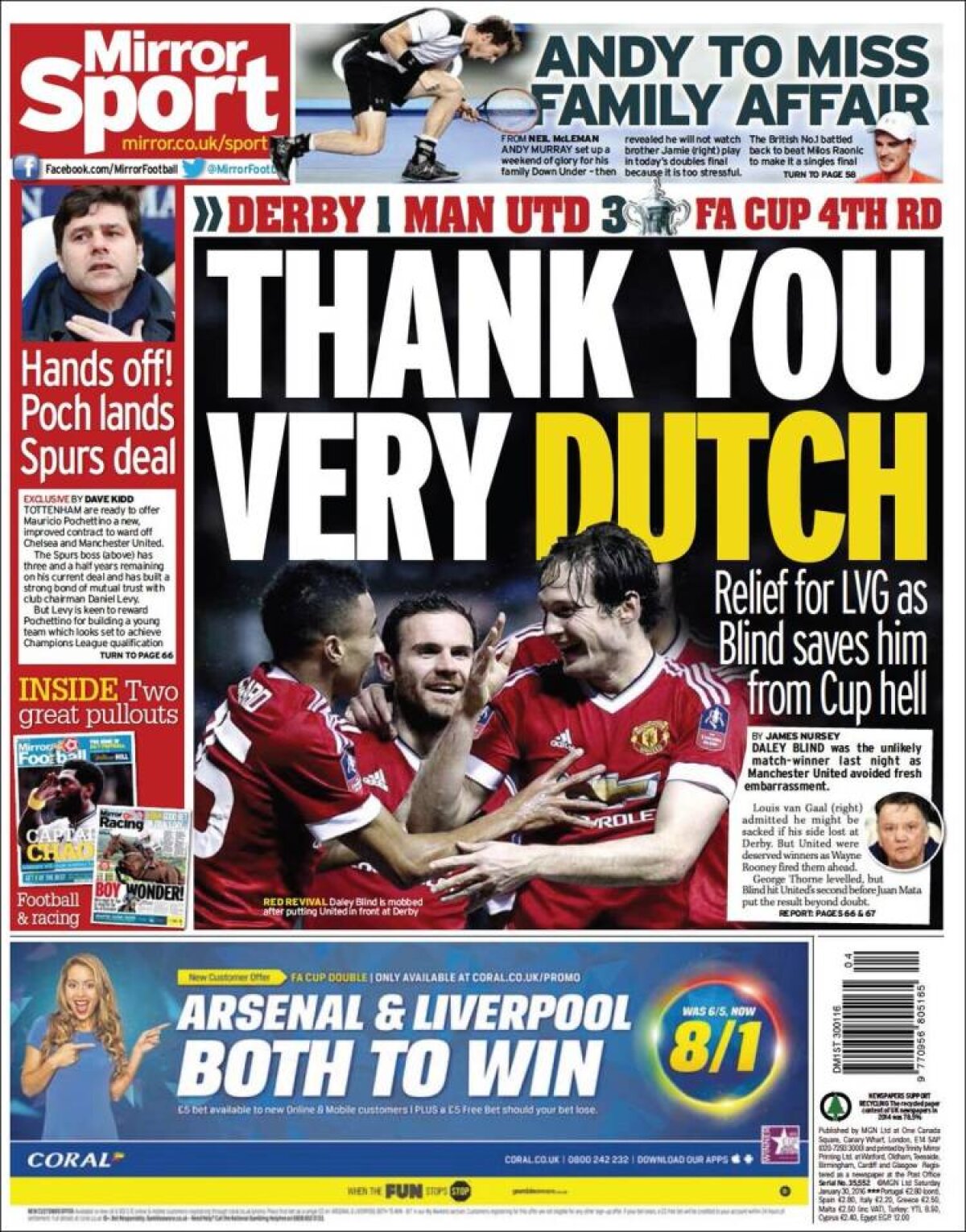 Ce scriu azi ziarele de sport din lume (31 ianuarie 2016)