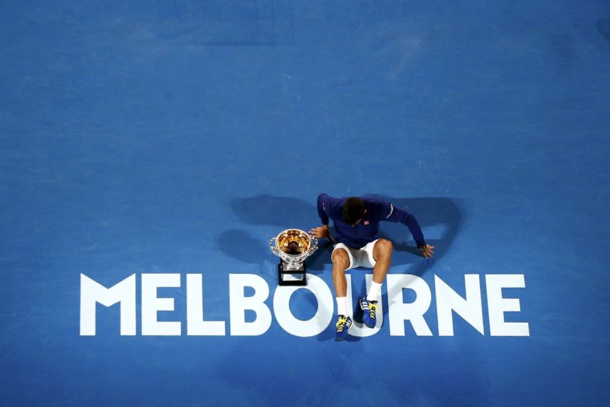 GALERIE FOTO Novak Djokovici și trofeul preferat » Topul celor mai emoționante imagini de la finala Australian Open 