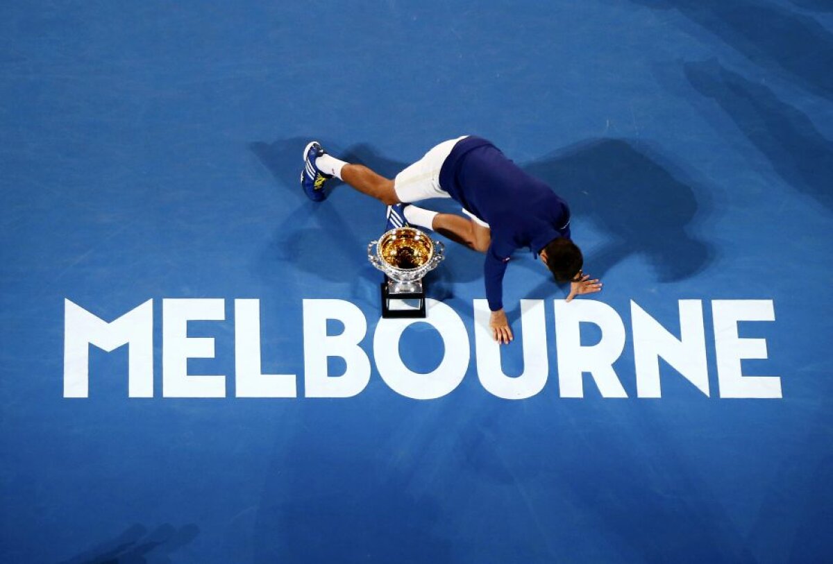GALERIE FOTO Novak Djokovici și trofeul preferat » Topul celor mai emoționante imagini de la finala Australian Open 