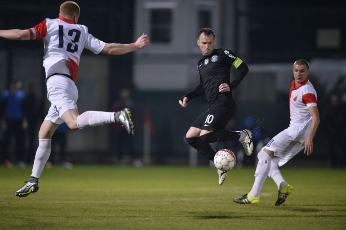 FOTO Perfecţionistul » Un singur "Bravo, copii, bine!" au primit jucătorii Viitorului din partea lui Hagi, după golul victoriei cu Vojvodina