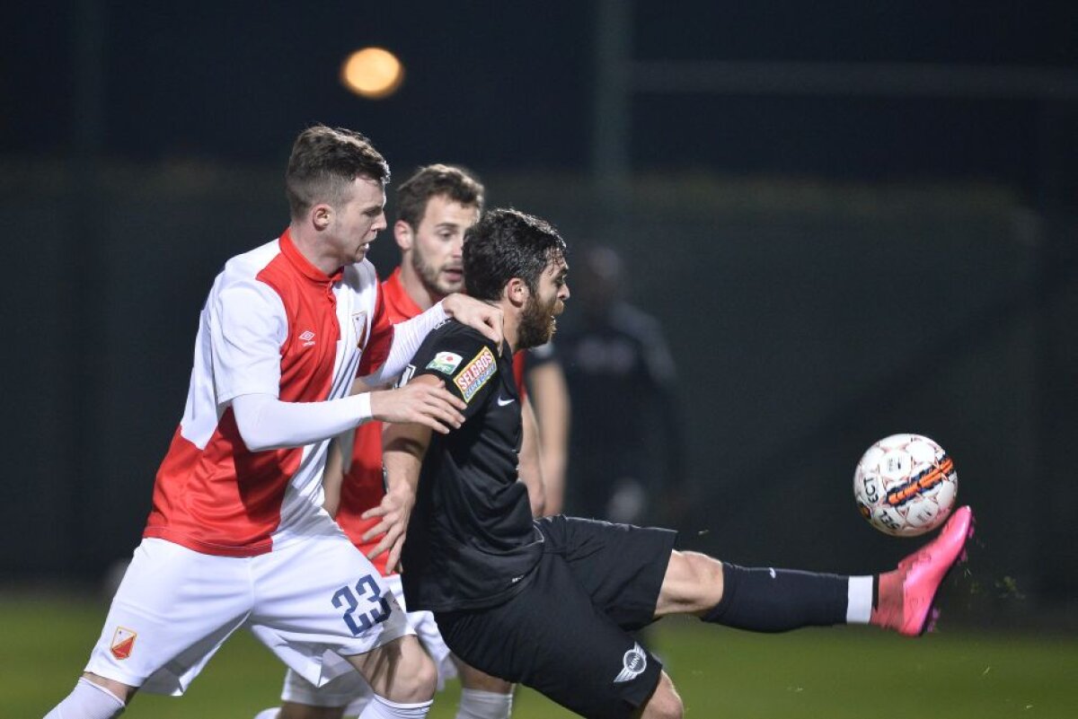 FOTO Perfecţionistul » Un singur "Bravo, copii, bine!" au primit jucătorii Viitorului din partea lui Hagi, după golul victoriei cu Vojvodina