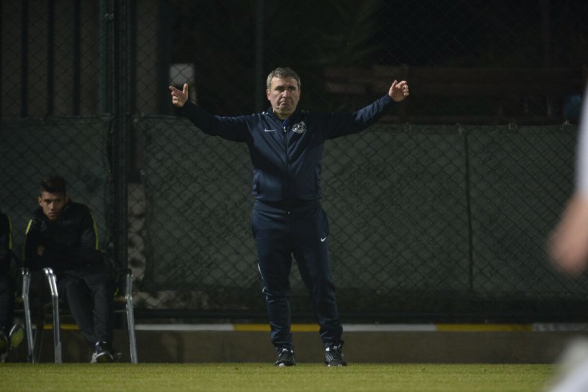 FOTO Perfecţionistul » Un singur "Bravo, copii, bine!" au primit jucătorii Viitorului din partea lui Hagi, după golul victoriei cu Vojvodina