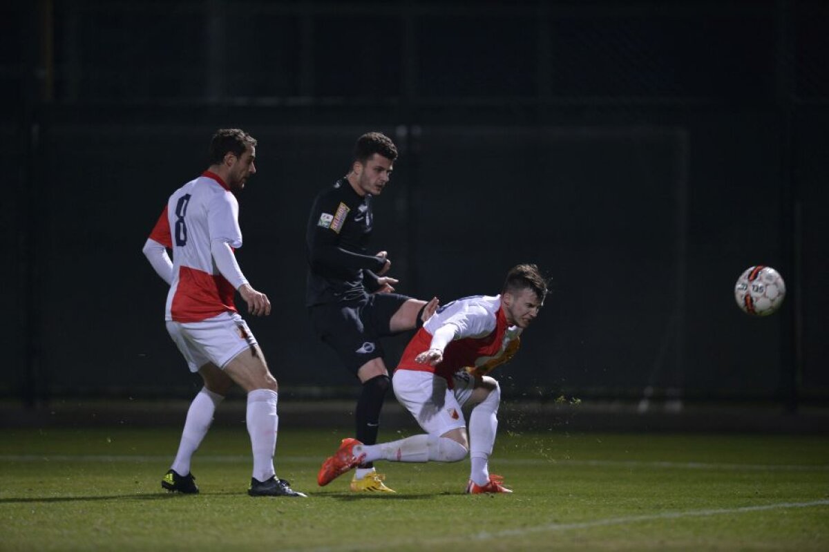 FOTO Perfecţionistul » Un singur "Bravo, copii, bine!" au primit jucătorii Viitorului din partea lui Hagi, după golul victoriei cu Vojvodina