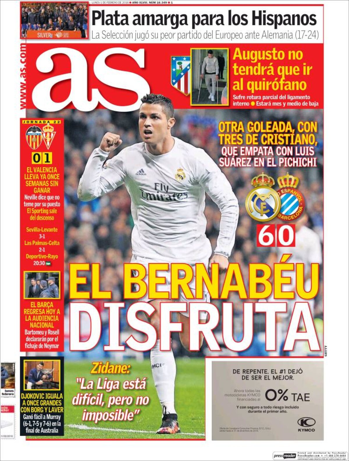 Ce scriu azi ziarele de sport din lume (1 februarie 2016)