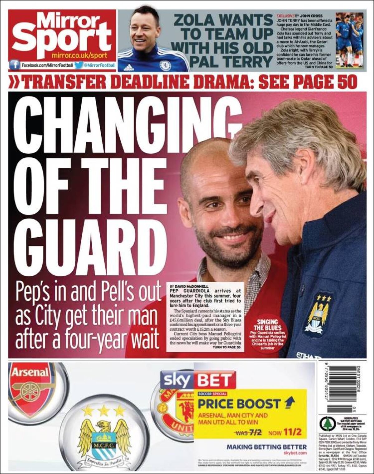 Ce scriu azi ziarele de sport din lume (2 februarie 2016)