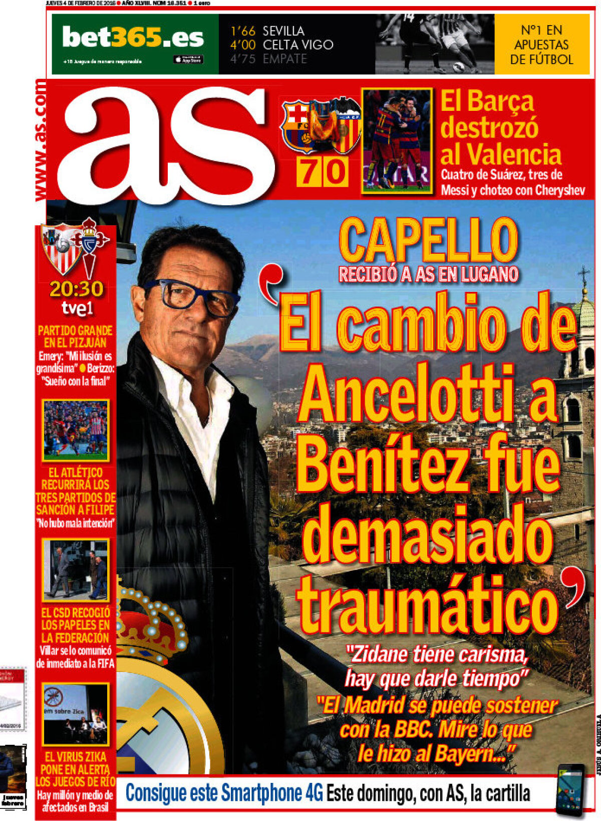 Ce scriu azi ziarele de sport din lume (4 februarie 2016)