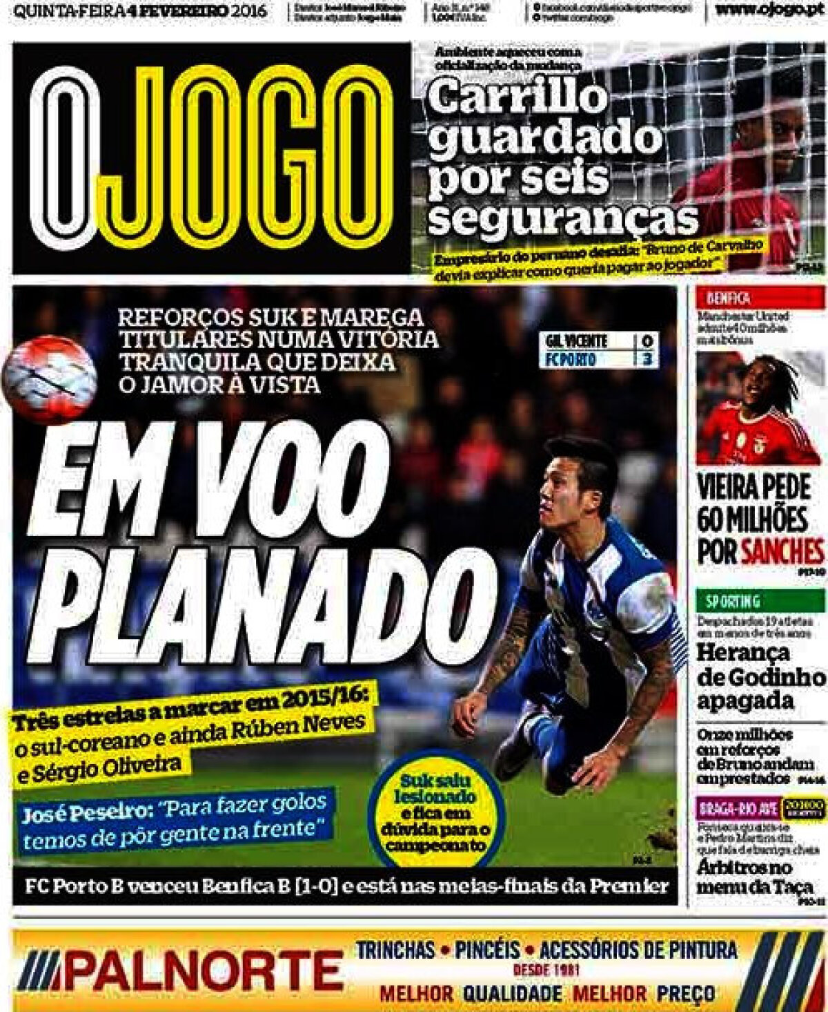 Ce scriu azi ziarele de sport din lume (4 februarie 2016)