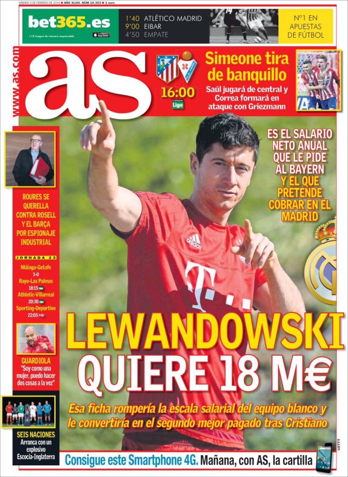 Ce scriu azi ziarele de sport din lume (6 februarie 2016)