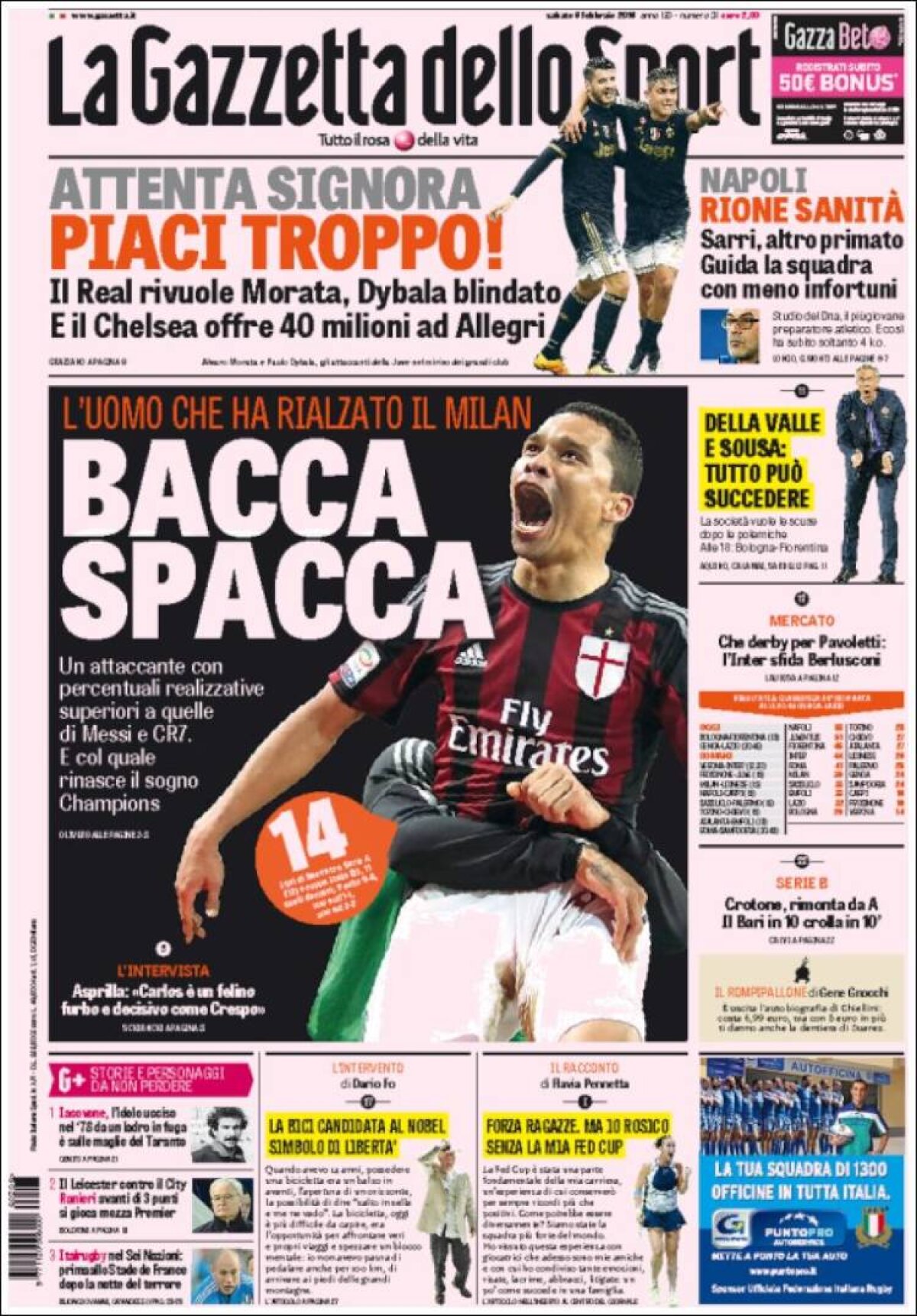 Ce scriu azi ziarele de sport din lume (6 februarie 2016)