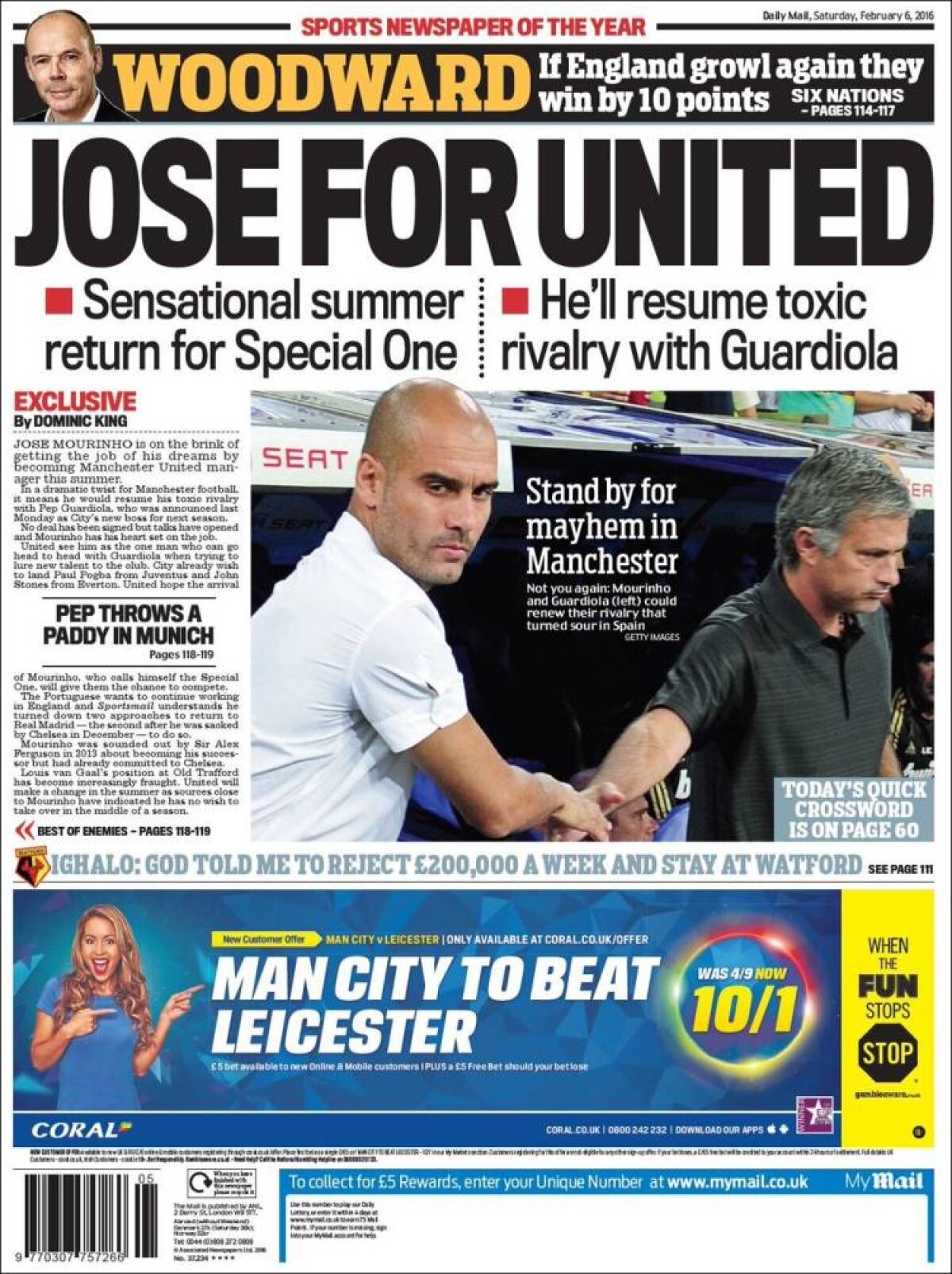 Ce scriu azi ziarele de sport din lume (6 februarie 2016)