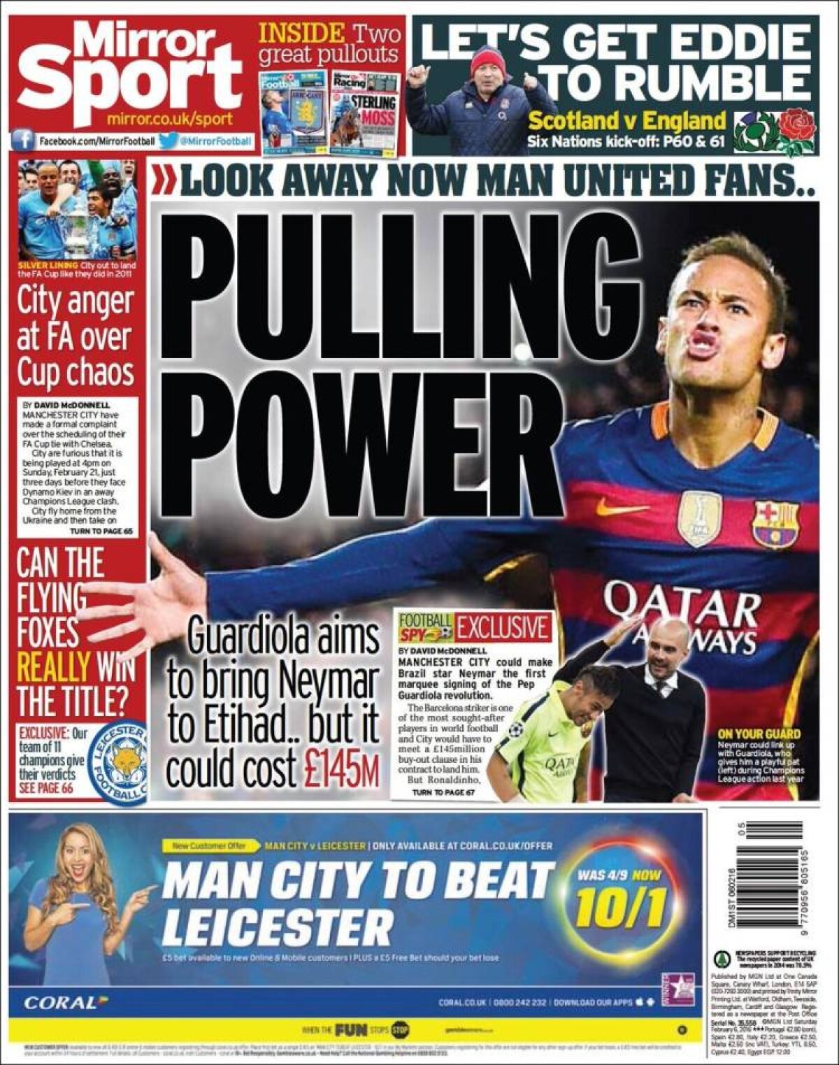 Ce scriu azi ziarele de sport din lume (6 februarie 2016)