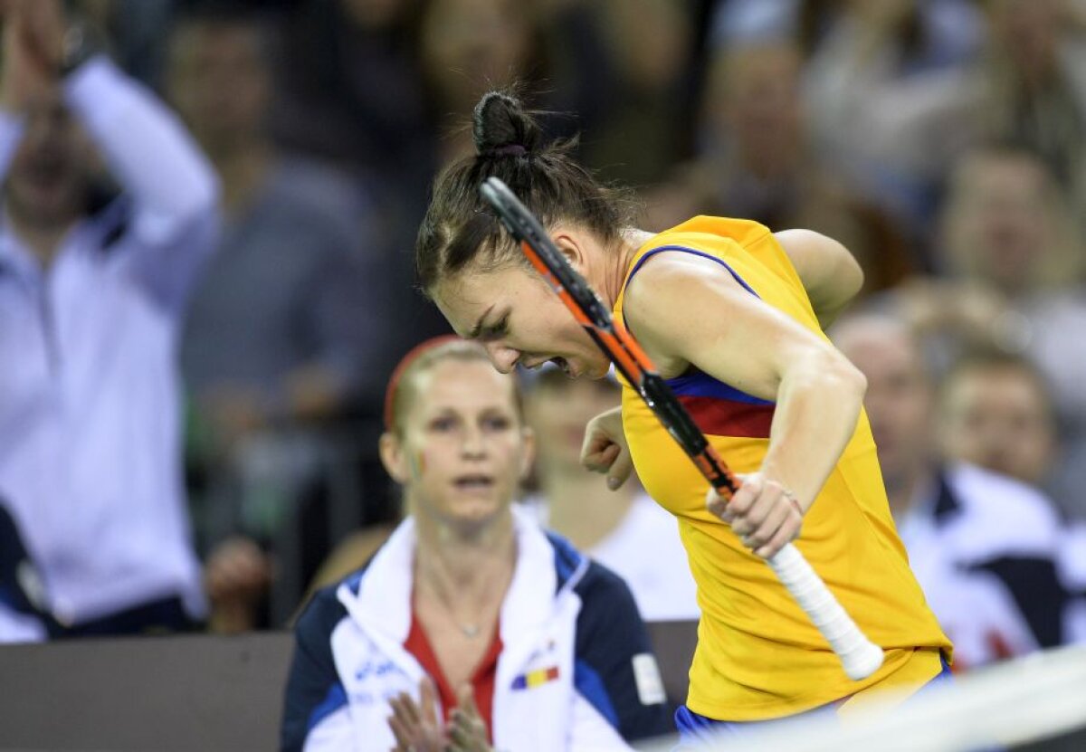 FOTO + VIDEO România - Cehia 1-1» Victorie URIAȘĂ pentru Monica Niculescu, după ce Halep pierduse primul meci al zilei