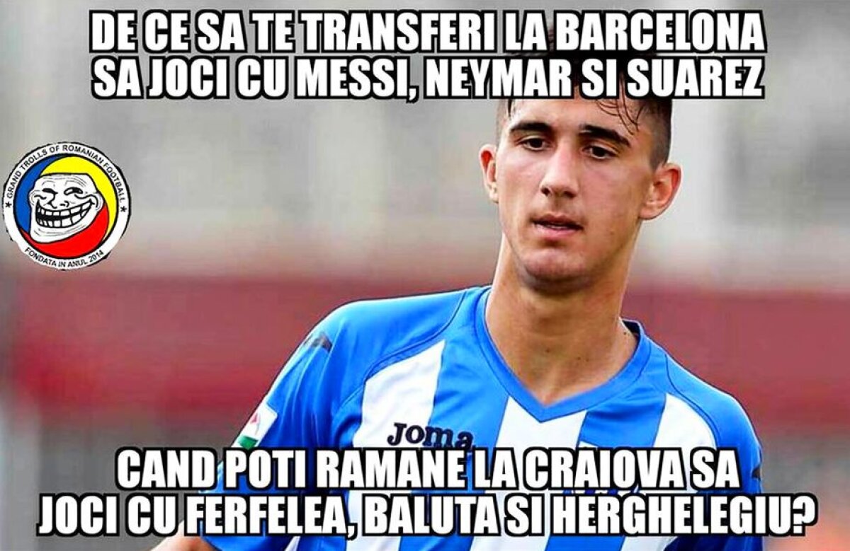 GALERIE FOTO Transferurile eșuate ale iernii în Liga 1 au produs cele mai tari poante pe net! O colecție cu cele mai haioase