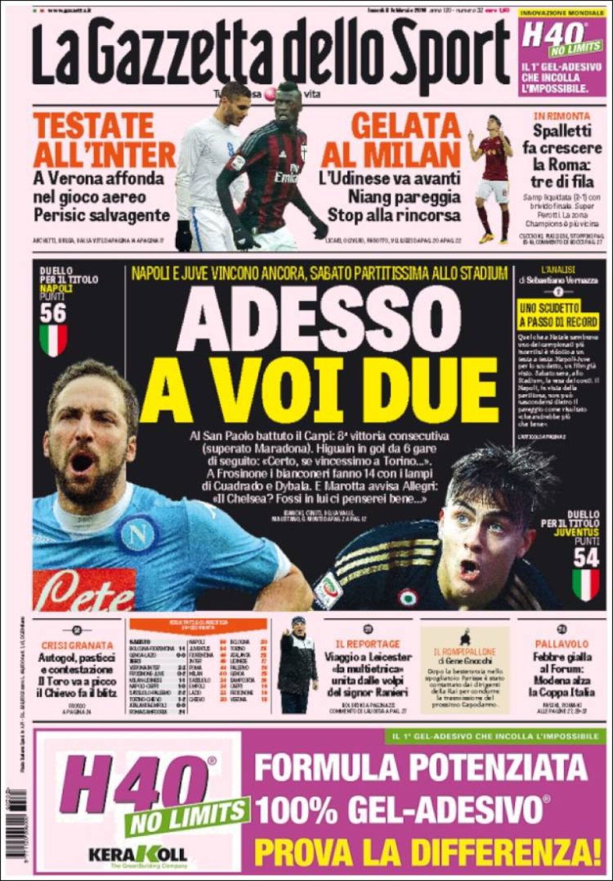 Ce scriu azi ziarele de sport din lume (8 februarie 2016)