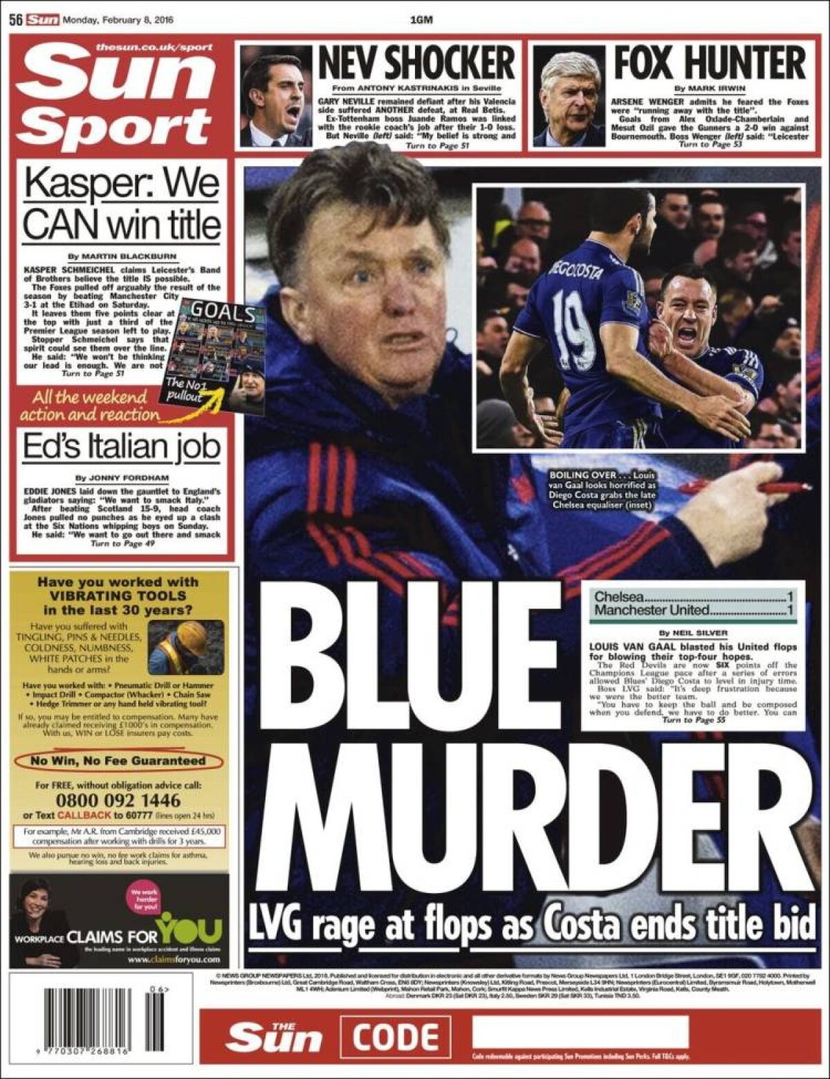 Ce scriu azi ziarele de sport din lume (8 februarie 2016)