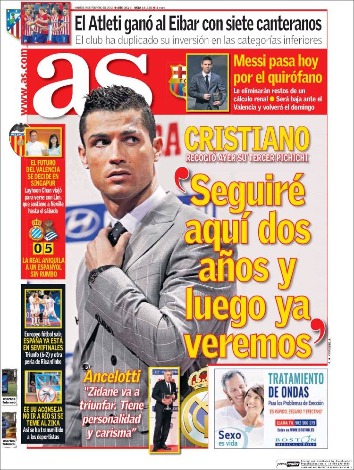 Ce scriu azi ziarele de sport din lume (9 februarie 2016)