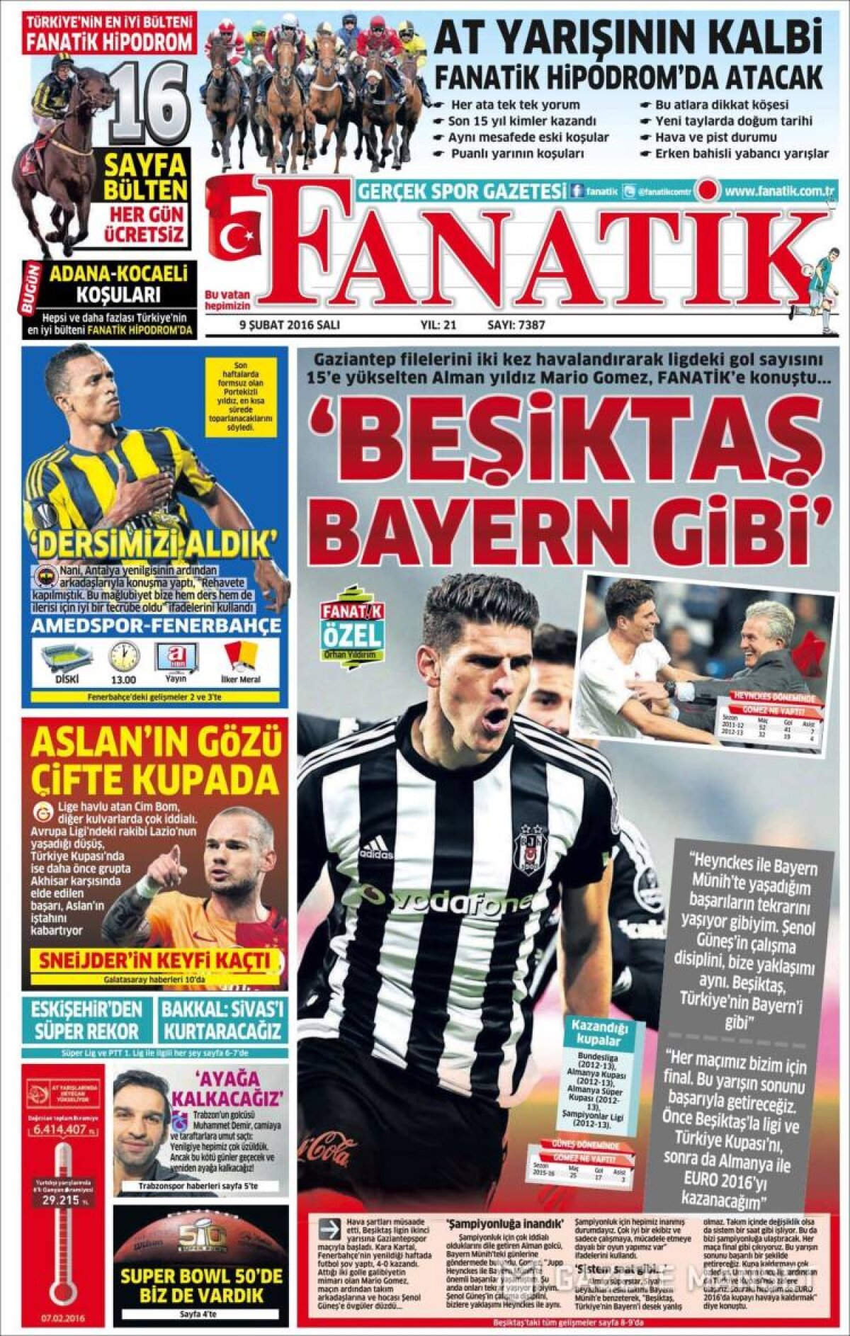 Ce scriu azi ziarele de sport din lume (9 februarie 2016)