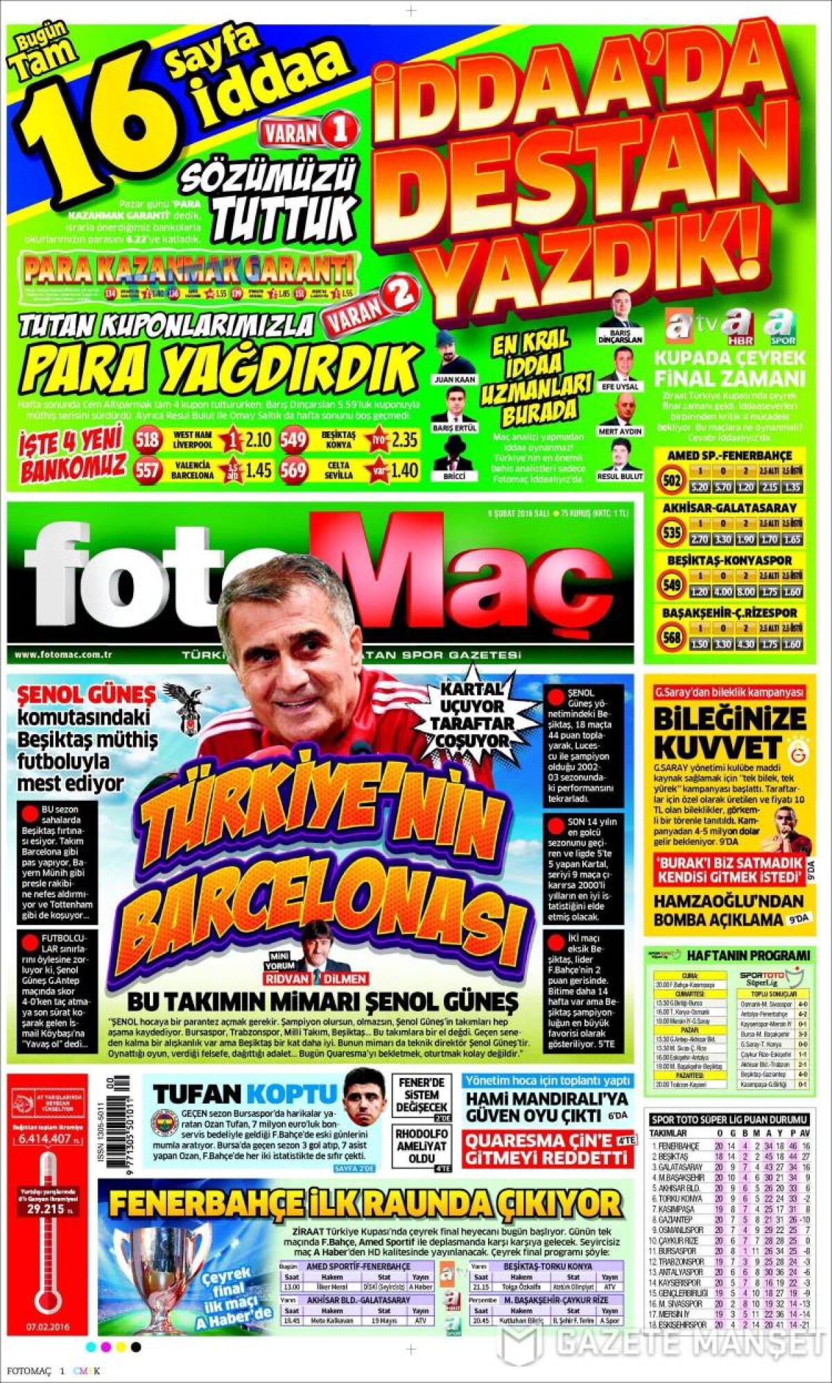 Ce scriu azi ziarele de sport din lume (9 februarie 2016)