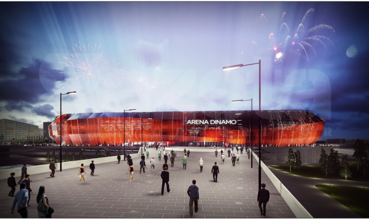 GALERIE FOTO EXCLUSIV Primele imagini cu noua arenă a lui Dinamo » Cum va arăta stadionul din Ștefan cel Mare