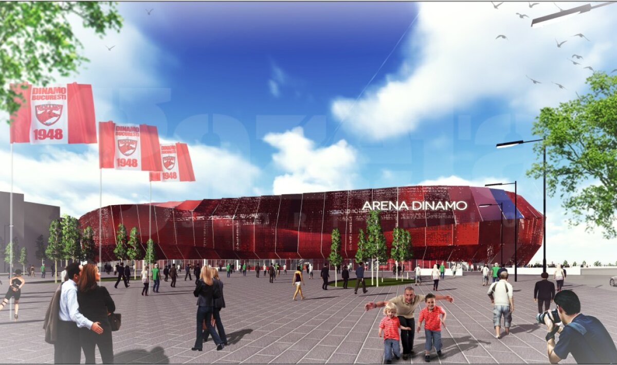GALERIE FOTO EXCLUSIV Primele imagini cu noua arenă a lui Dinamo » Cum va arăta stadionul din Ștefan cel Mare