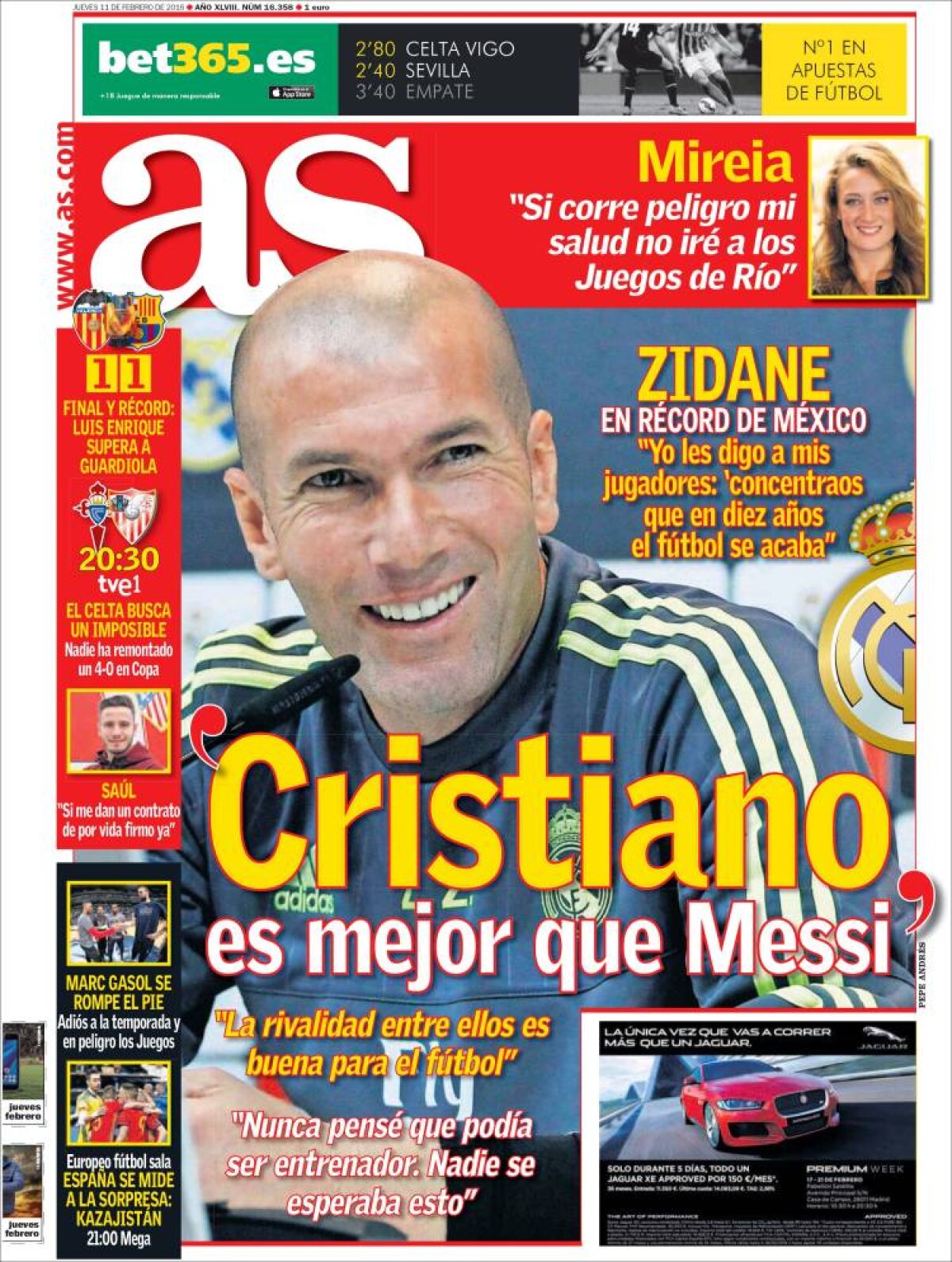 Ce scriu azi ziarele de sport din lume (11 februarie 2016)