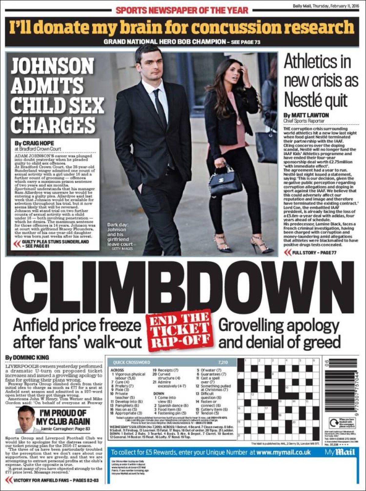 Ce scriu azi ziarele de sport din lume (11 februarie 2016)