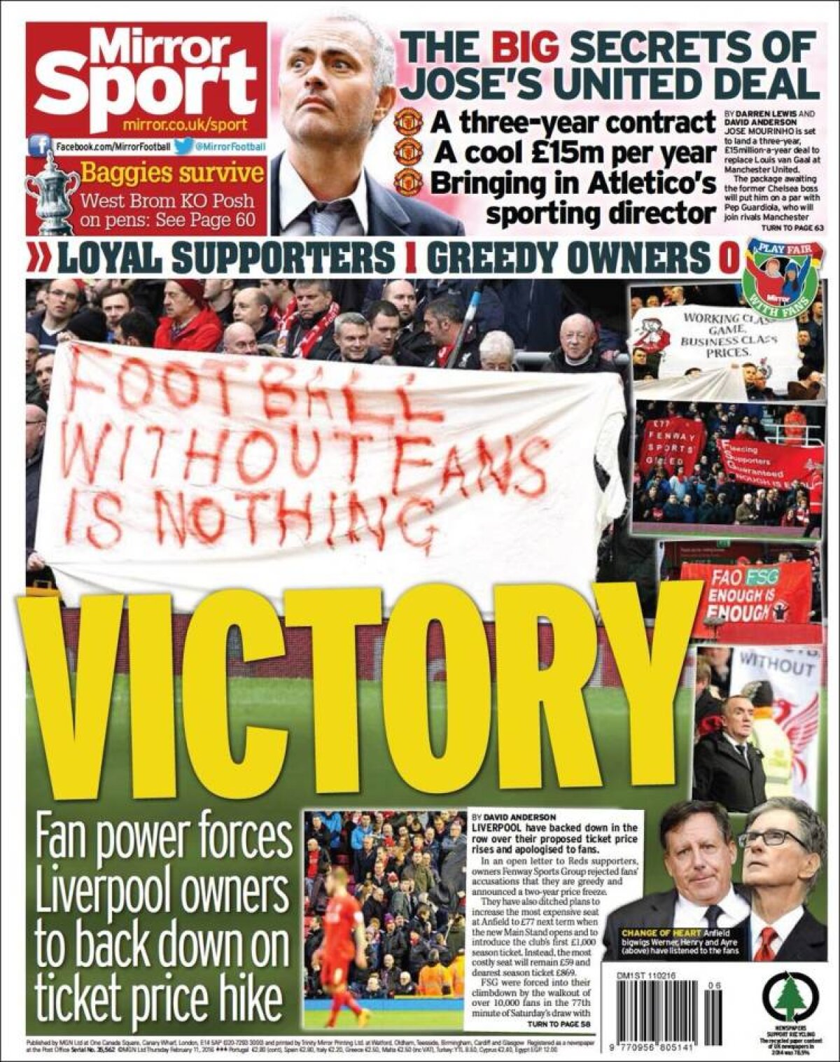 Ce scriu azi ziarele de sport din lume (11 februarie 2016)