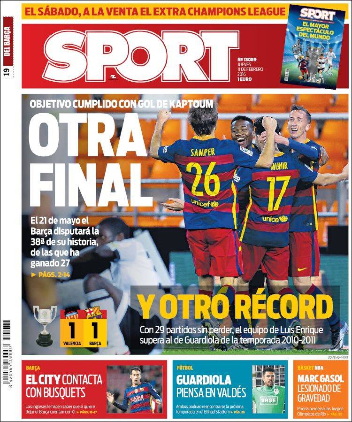 Ce scriu azi ziarele de sport din lume (11 februarie 2016)